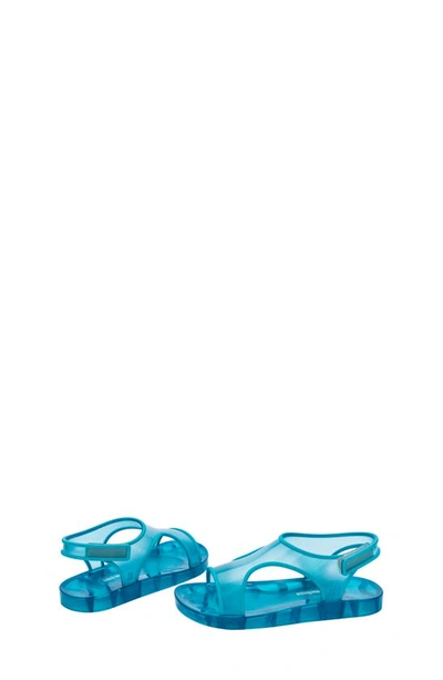 Shop Mini Melissa Kids' Jelly Sandal In Blue/ Blue