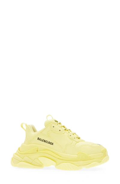 Shop Balenciaga Triple S Sneaker In Yellow