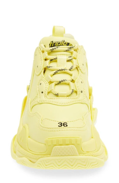 Shop Balenciaga Triple S Sneaker In Yellow