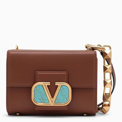 Valentino Garavani Stud Sign V Logo Brown Crossbody Bag – Queen Bee of  Beverly Hills