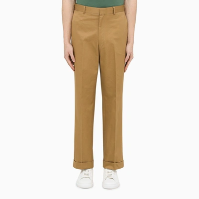 Shop Jpress Brown Regular Trousers In Beige