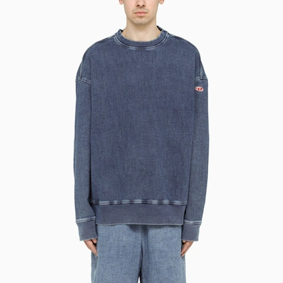 Shop Diesel Blue Denim D-krib Sweater