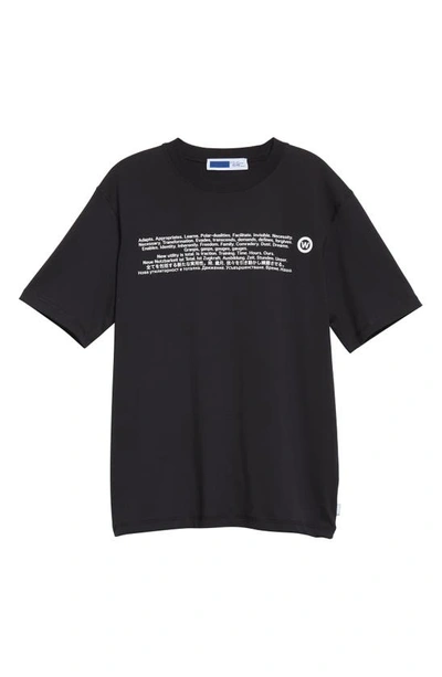 Shop Affxwrks 3rd Space Organic Cotton Graphic Tee In Black