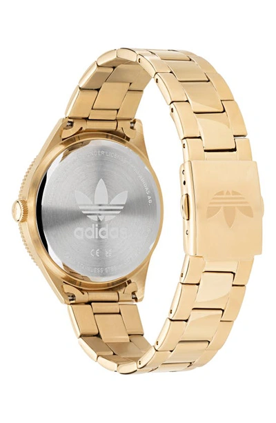 Shop Adidas Originals Edition Three Bracelet Watch, 41mm In Gold