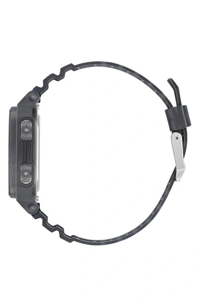 Shop Adidas Originals Digital One Gmt Digital Grey Resin Strap Watch, 47mm