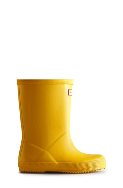 Shop Hunter Kids' First Classic Rain Boot In Yellow/yellow