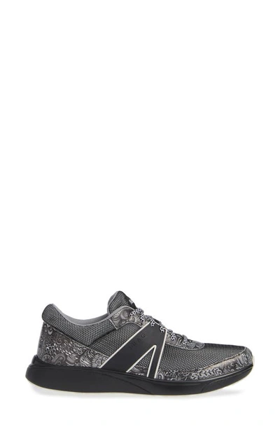 Shop Traq By Alegria Qarma Sneaker In Wild Child Black Leather