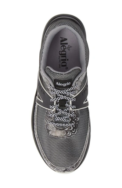 Traq By Alegria Qarma Sneaker In Wild Child Black Leather