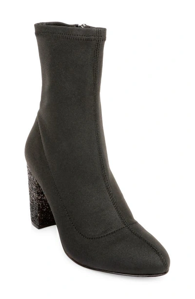 Jewel Badgley Mischka Women's Jovanna Mid-shaft Evening Bootie Women's Shoes In Black Fabric