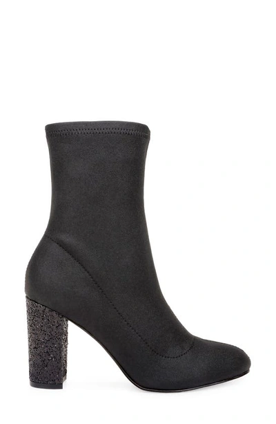 Jewel Badgley Mischka Women's Jovanna Mid-shaft Evening Bootie Women's Shoes In Black Fabric