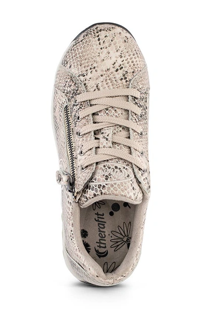 Shop Therafit Francesca Walking Shoe In Snake Print