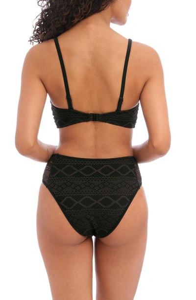 Shop Freya Concealed Underwire Bralette Bikini Top In Black
