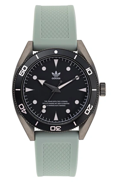 Adidas Originals Men's Edition 2 Collection Silicone Strap Watch In Grey |  ModeSens