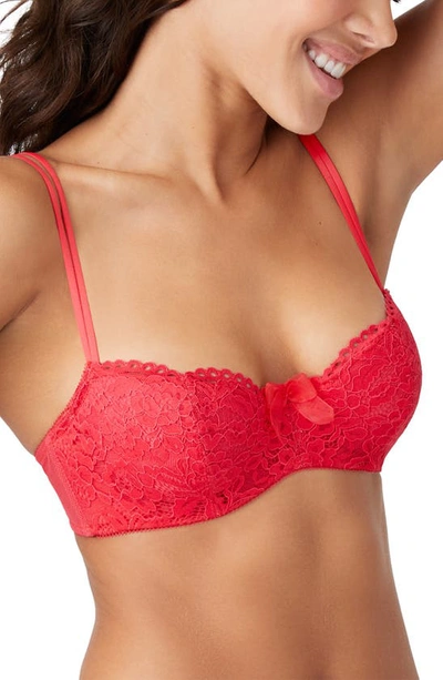 B.tempt'd By Wacoal Ciao Bella Underwire Balconette Bra In Watermelon