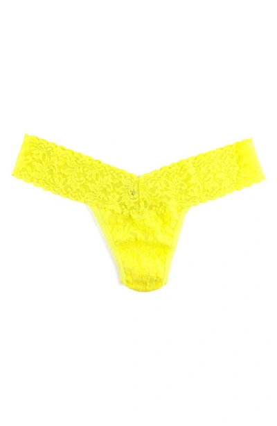 Shop Hanky Panky Signature Lace Low Rise Thong In Sunny Day