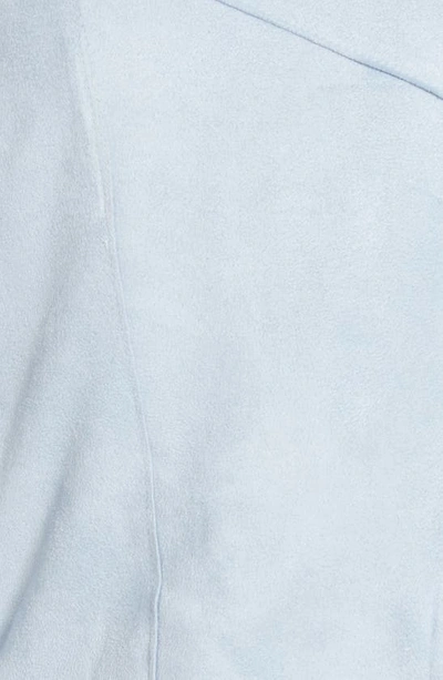 Blanknyc Faux Suede Moto Bomber In Vapor
