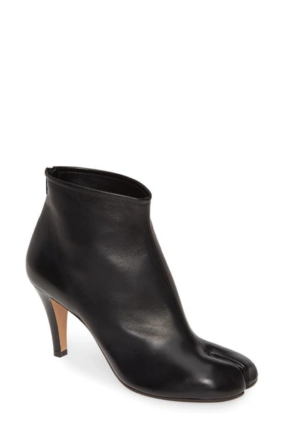 Shop Maison Margiela Tabi Stiletto Ankle Boot In Black