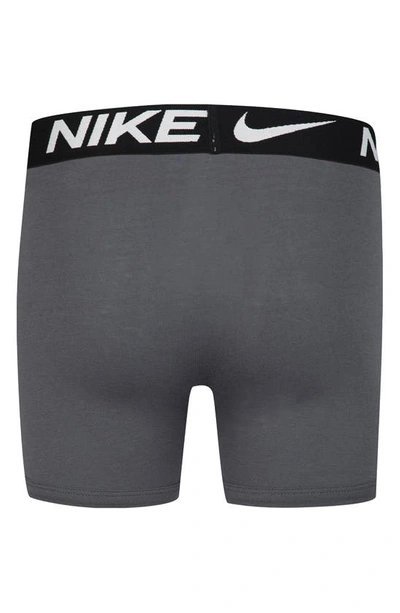 Shop Nike Kids' Essential Dri-fit Micro Assorted 3-pack Boxer Briefs In Black