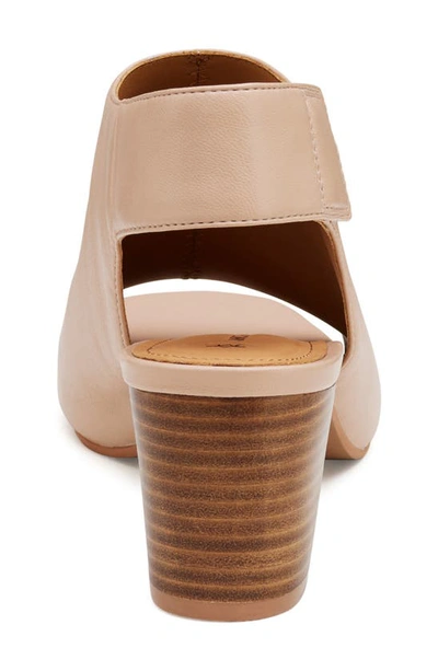 Johnston & Murphy Evelyn Open Toe Sandal Bootie In Blush Glove