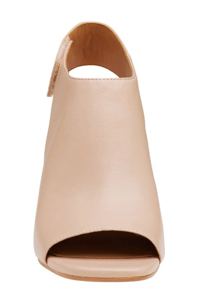 Johnston & Murphy Evelyn Open Toe Sandal Bootie In Blush Glove