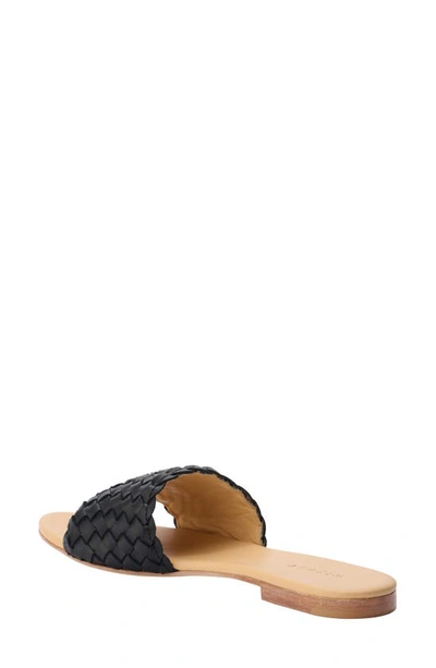 Shop Nisolo Isla Woven Slide Sandal In Black