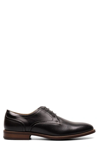 Shop Florsheim Ruvo Plain Toe Leather Derby In Black