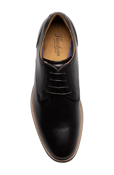 Shop Florsheim Ruvo Plain Toe Leather Derby In Black