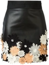 EMANUEL UNGARO flower appliqué mini skirt,SPECIALISTCLEANING