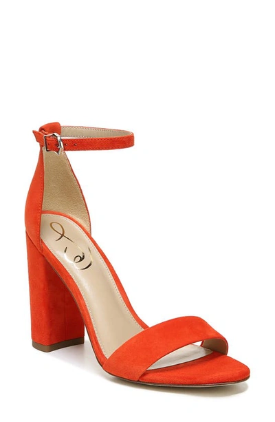 Shop Sam Edelman Yaro Ankle Strap Sandal In Bright Red