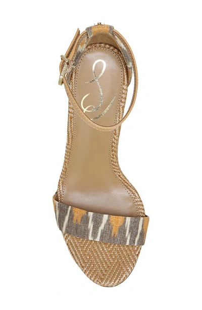 Shop Sam Edelman Yaro Ankle Strap Sandal In Soft Grey Multi