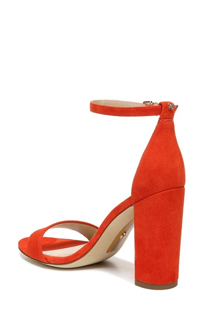 Shop Sam Edelman Yaro Ankle Strap Sandal In Bright Red
