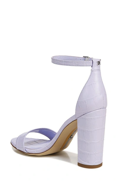 Shop Sam Edelman Yaro Ankle Strap Sandal In Misty Lilac