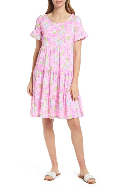 Shop Lilly Pulitzer Jodee Tiered Cotton Swing Dress In Amethyst Moms The Word