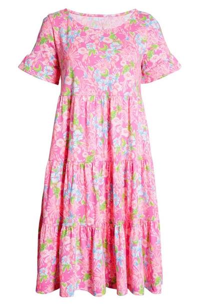 Shop Lilly Pulitzer Jodee Tiered Cotton Swing Dress In Amethyst Moms The Word