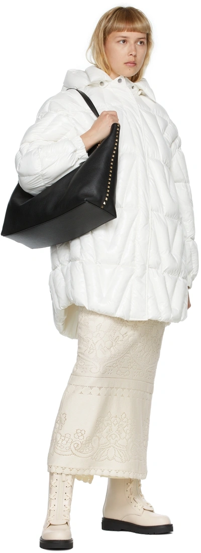 Shop Valentino Off-white Xcombat Boots In I16 Light Ivory