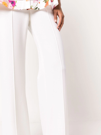 Adam Lippes Cuffed Wide-leg Trousers In White