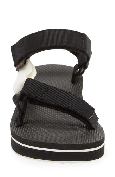 Shop Teva Midform Universal Sandal In Black/ Bright White