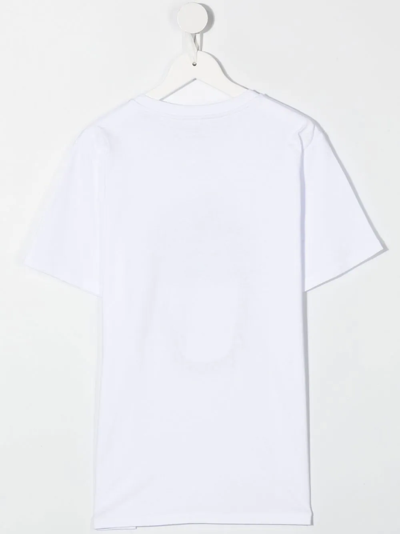 Stella Mccartney Funny Crocodile Face-print T-shirt In White