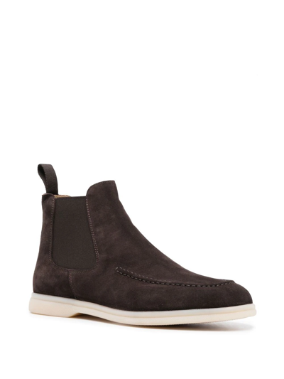 Scarosso Eugenia Chelsea Boots In Brown