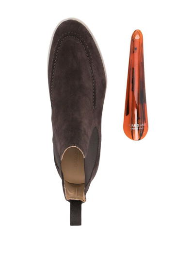 Scarosso Eugenia Chelsea Boots In Brown