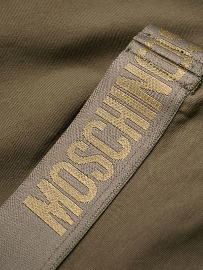 Moschino Logo-waistband Boxers In Green