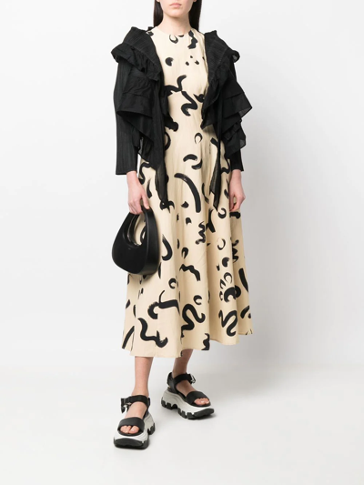 Pre-owned Issey Miyake 2000s Plissé Ruffled Bolero In Black