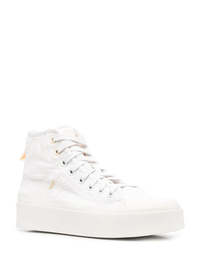 Shop Adidas Originals Nizza Bonega High-top Sneakers In White