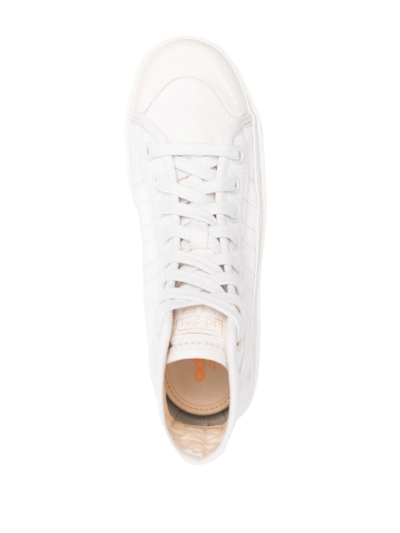 Shop Adidas Originals Nizza Bonega High-top Sneakers In White