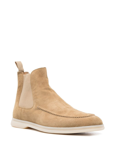 Scarosso Eugenio Suede Ankle Boots In Neutrals