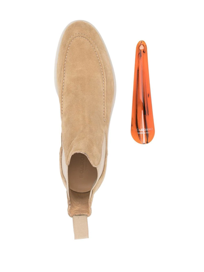 Scarosso Eugenio Suede Ankle Boots In Neutrals