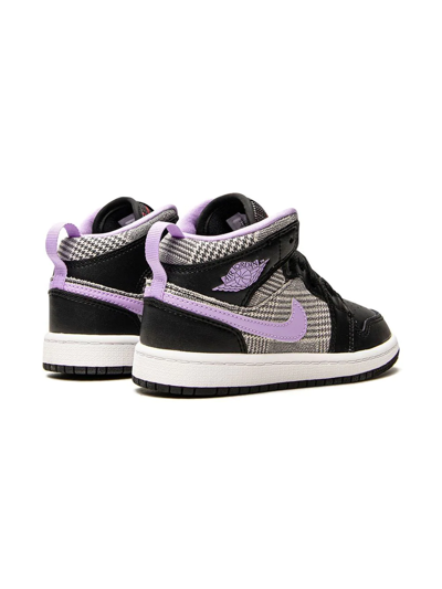Shop Jordan Air  1 Mid "houndstooth" Sneakers In Black