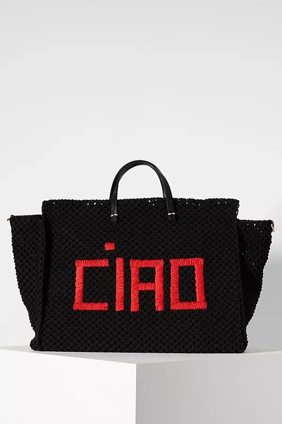 Shop Clare V . Summer Simple Tote In Black