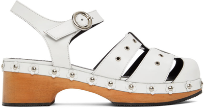 Shop Nicole Saldaã±a Ssense Exclusive White Cici Sandals