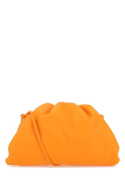 Shop Bottega Veneta Mini Clutch Bag In Orange